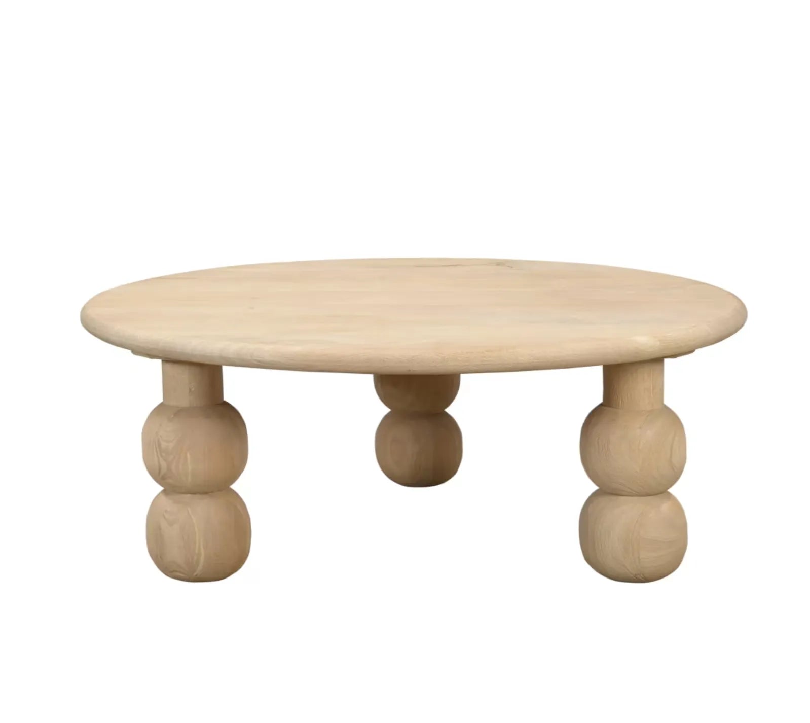 Anya Round Mango Wood Coffee Table