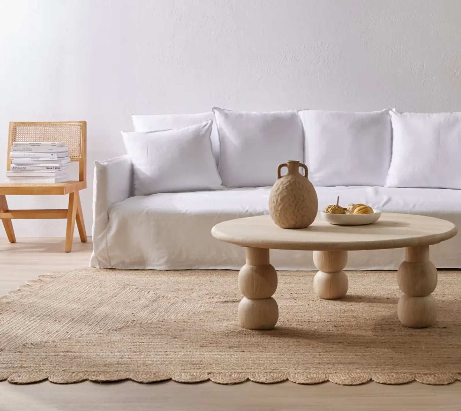 Anya Round Mango Wood Coffee Table