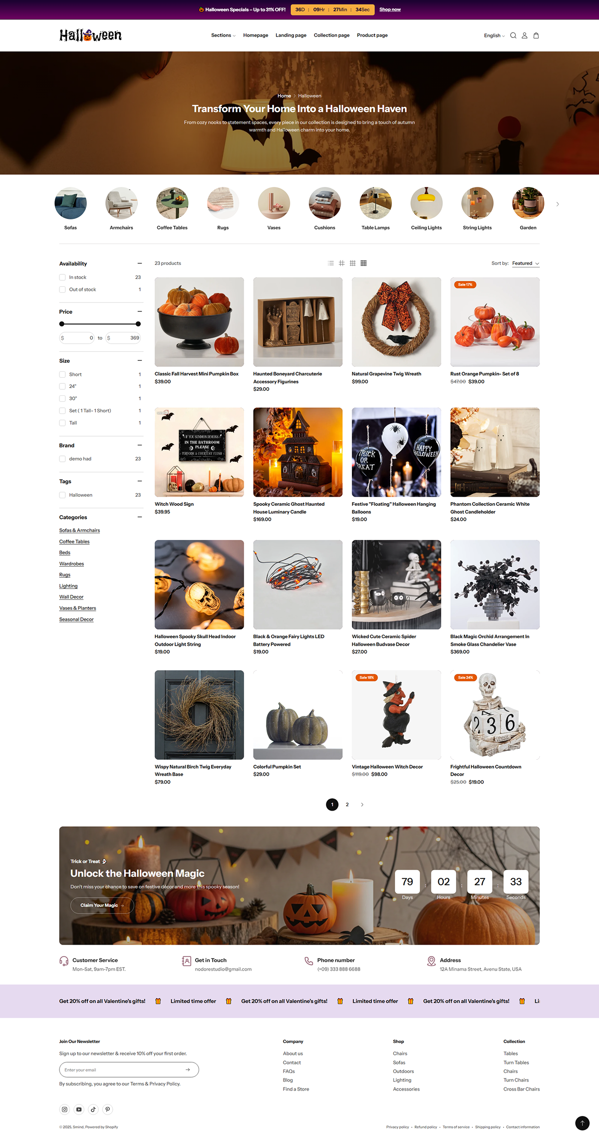 Halloween 1 - Collection page