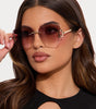 Stay Clear Sunglasses - Nude