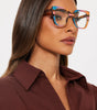 So Trendy Clear Lens Cat Eye Sunglasses - Multi Color