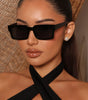 Same Day Different Girl Square Sunglasses - Black