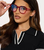 Book Club Blue Light Glasses - Red