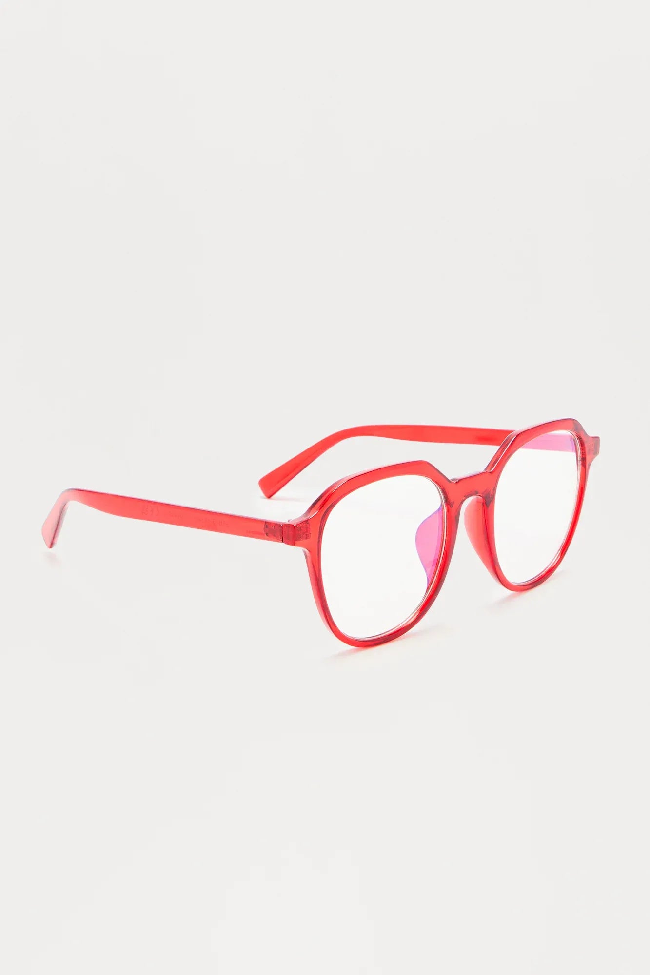 Book Club Blue Light Glasses - Red