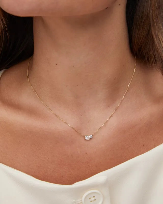 0.51 ct Lab Grown White Diamond Toi et Moi Small