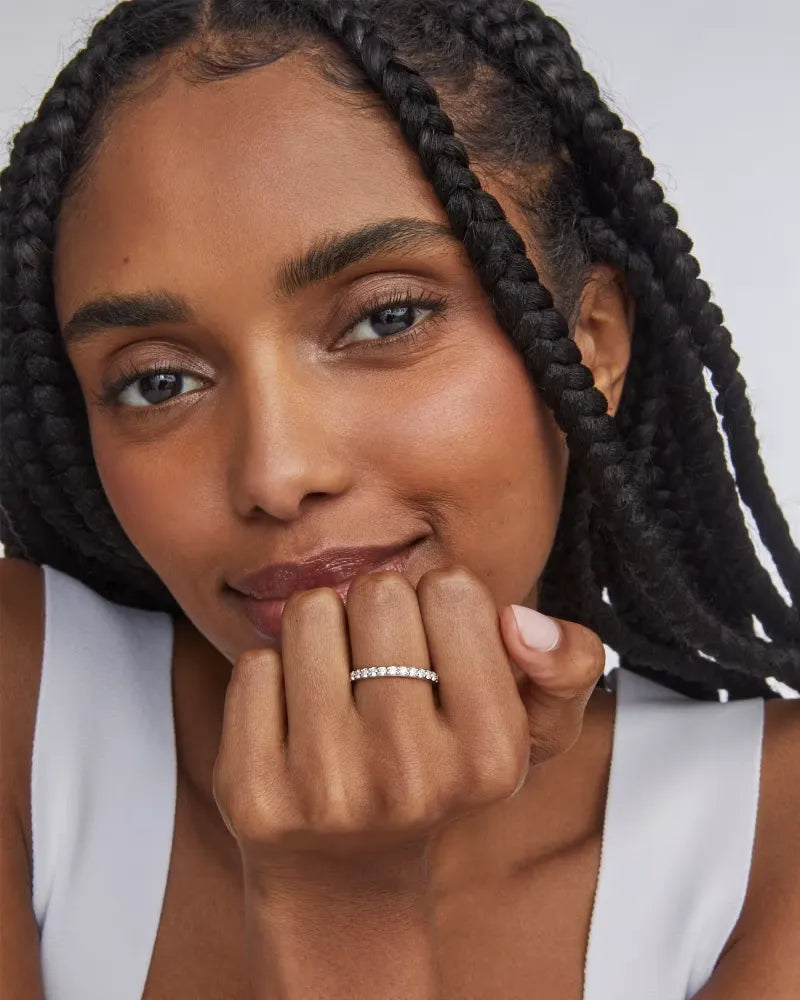 1 ct Lab Grown White Diamond Marilyn Band Ring in 14k