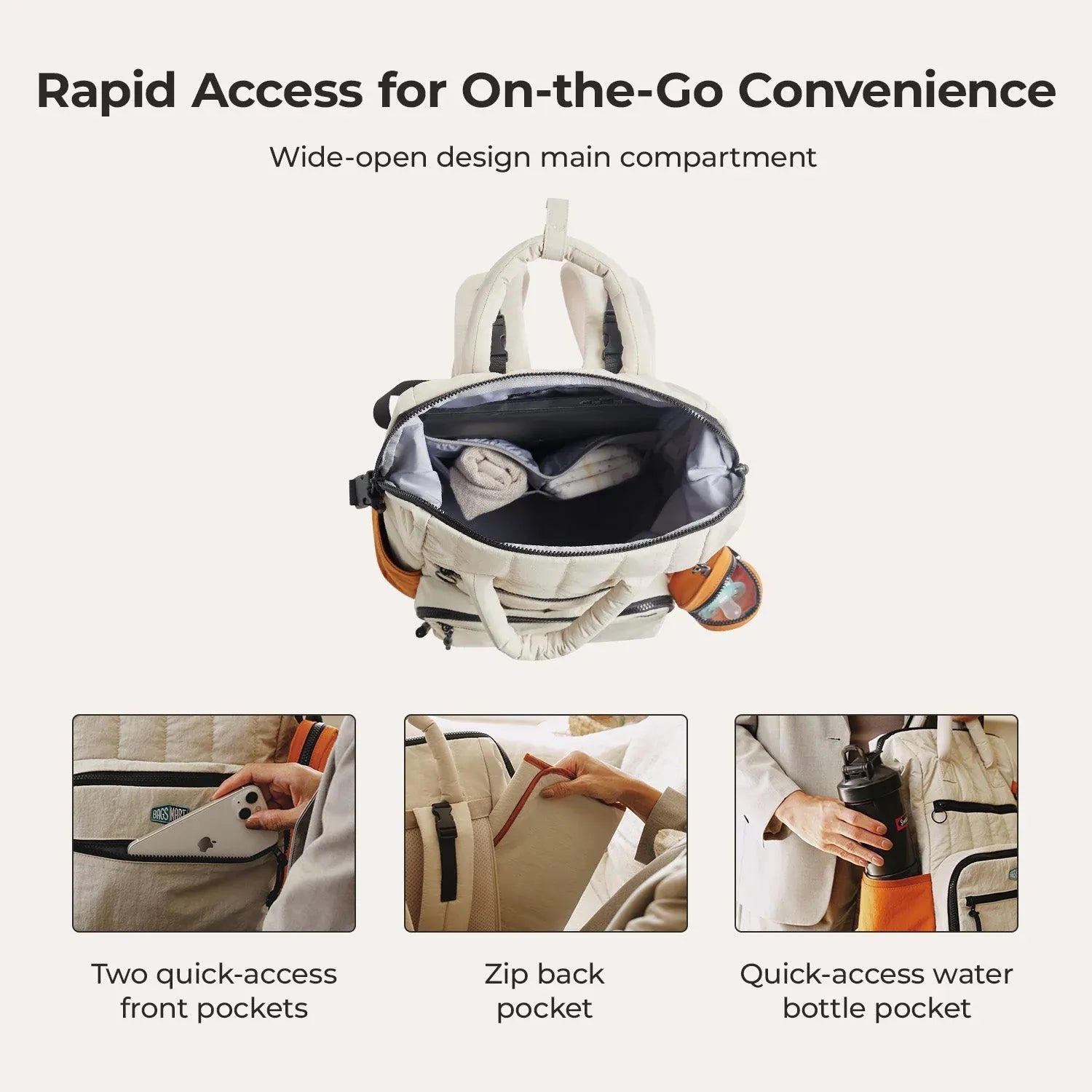 Paz 25L diaper backpack