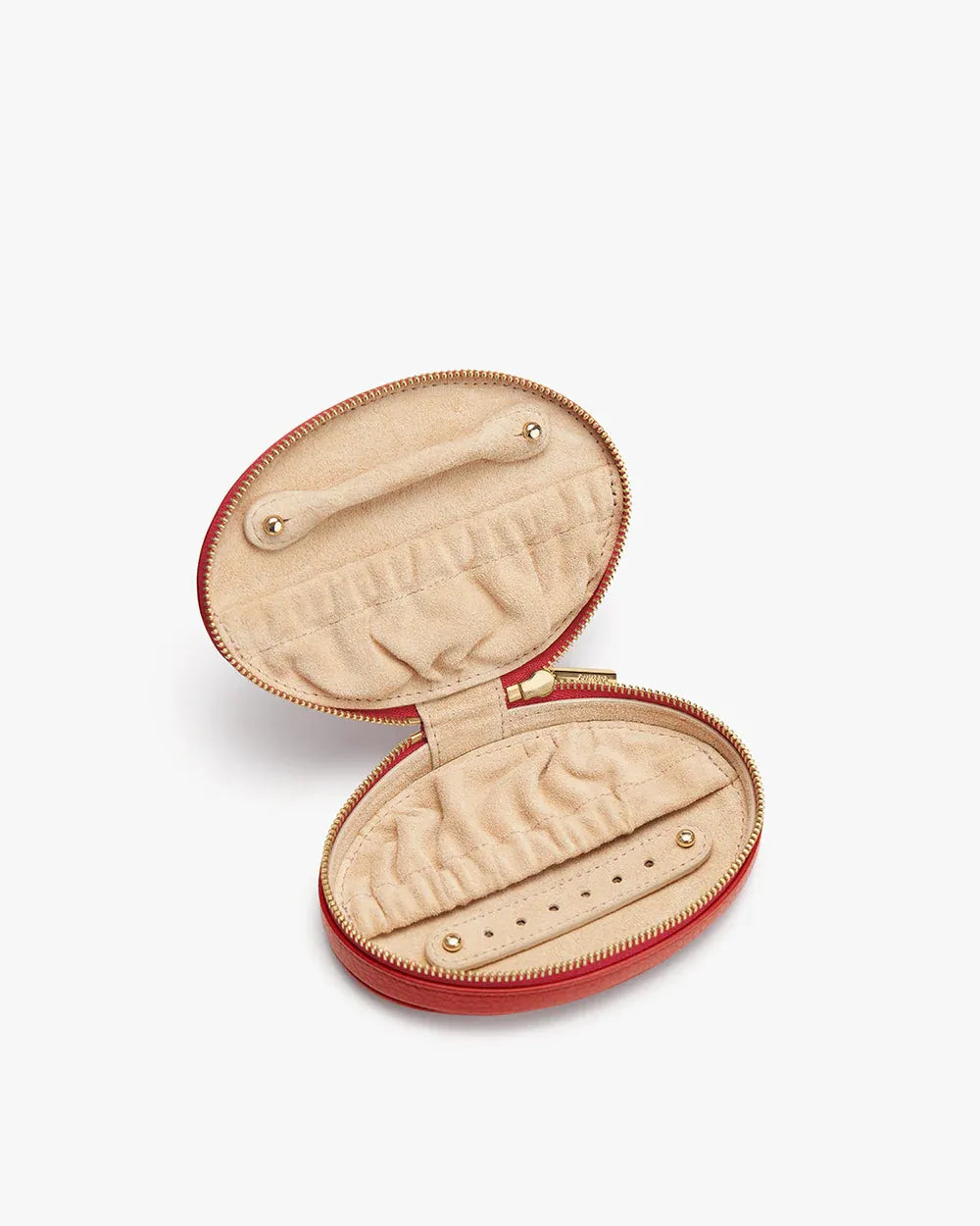 Travel jewelry case- Dark coral