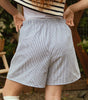 Harvest shorts, navy seersucker