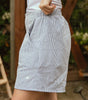 Harvest shorts, navy seersucker