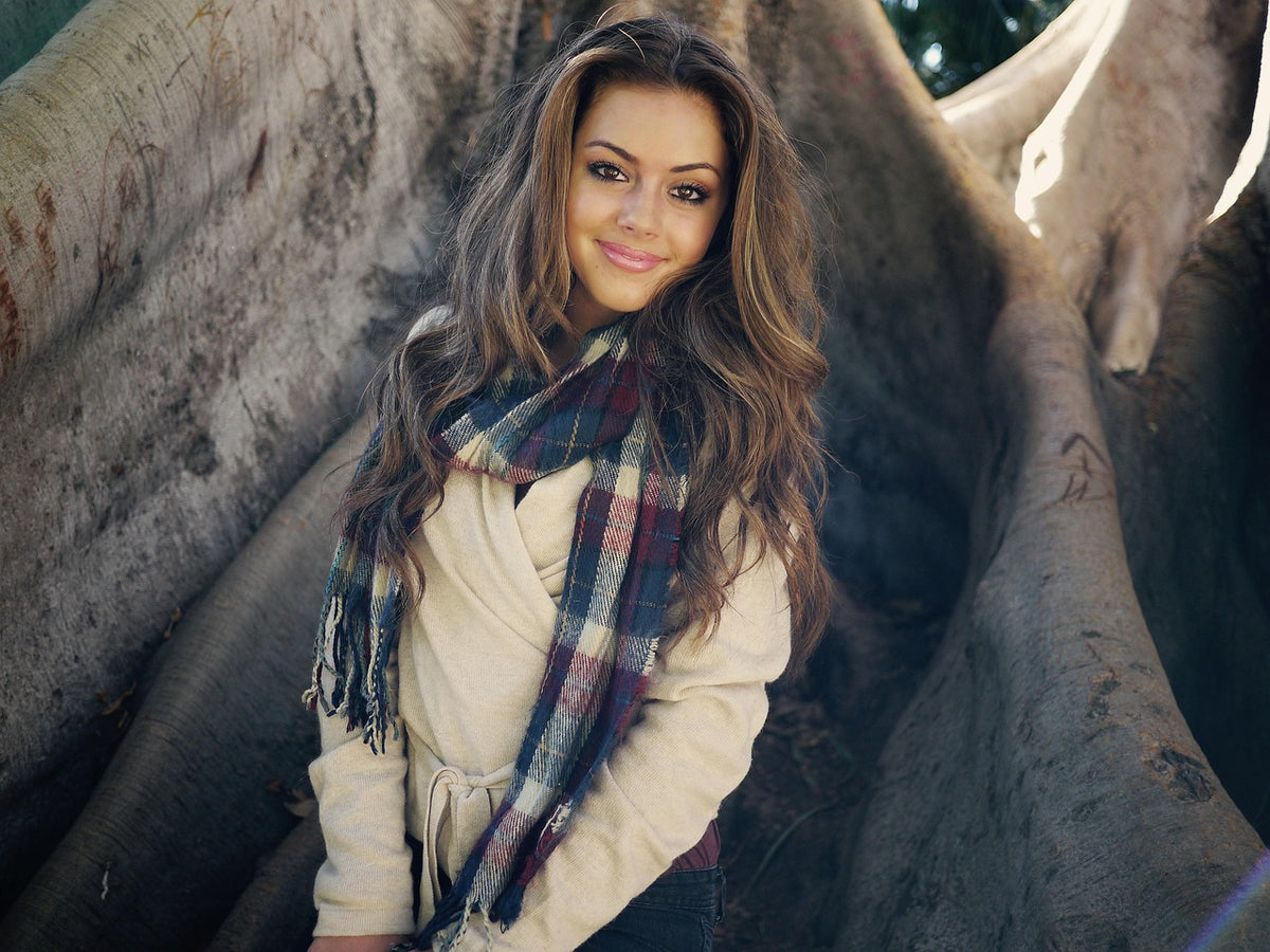 Lambswool Plaid Scarf