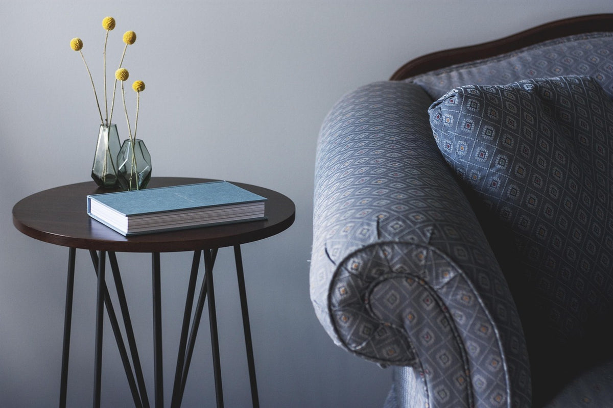 Mango Wood Drum Side Table