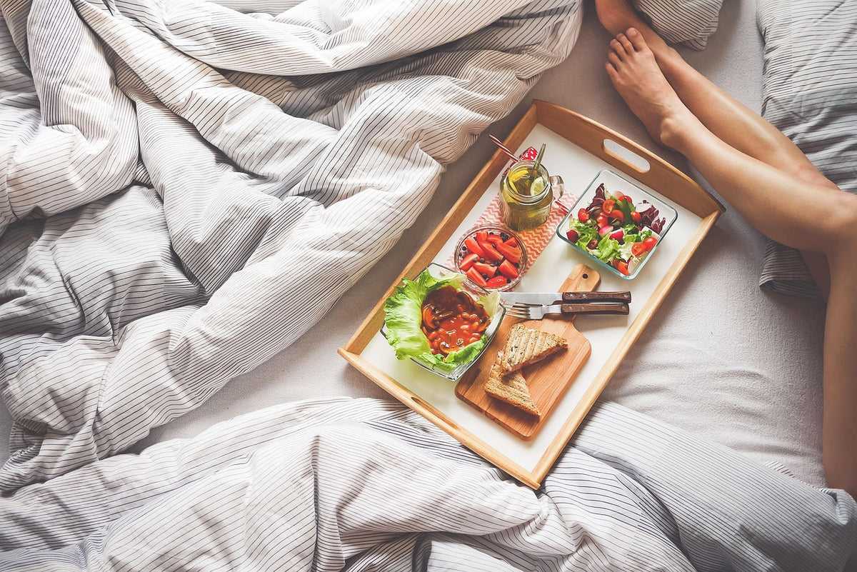Wooden Bed Breakfast Tray