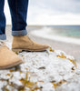 Block-Heel Suede Ankle Boot