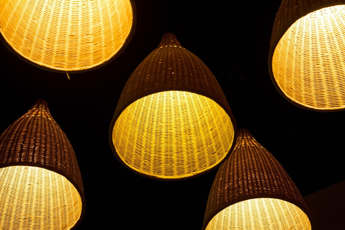 Woven Rattan Pendant Light