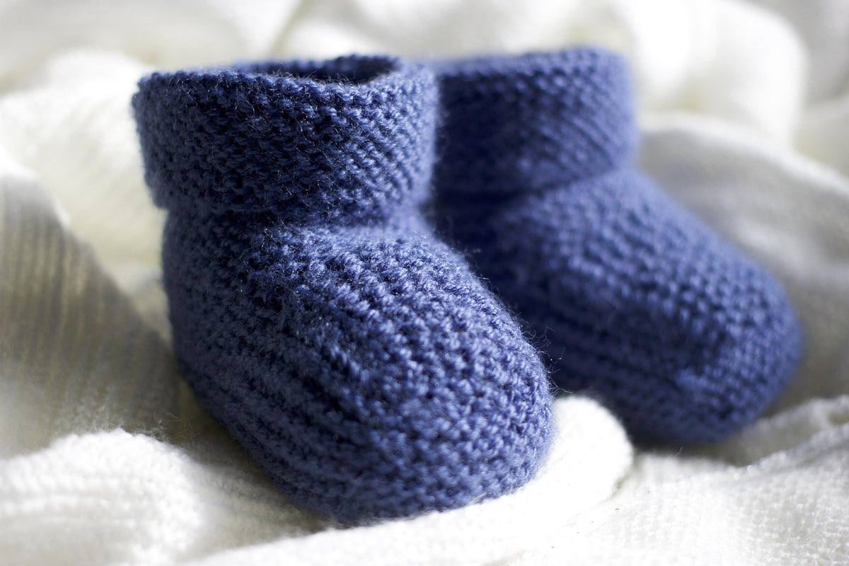 Knit Baby Booties