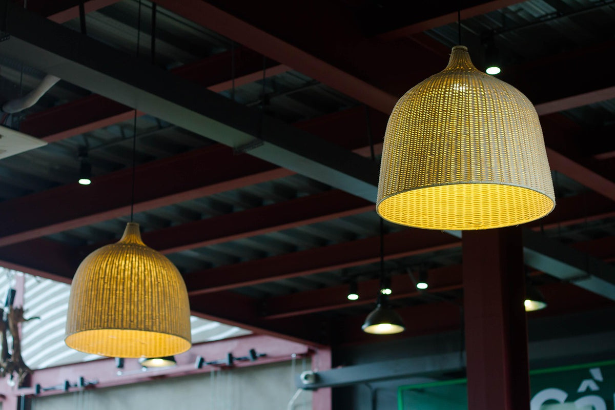 Woven Rattan Pendant Light