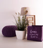 Bouclé Round Pouf Ottoman
