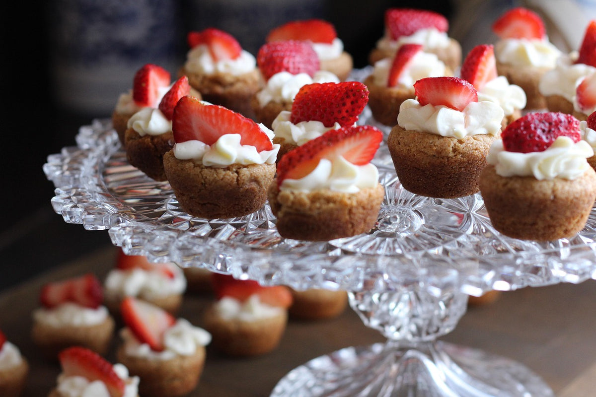 Footed Glass Cake Stand