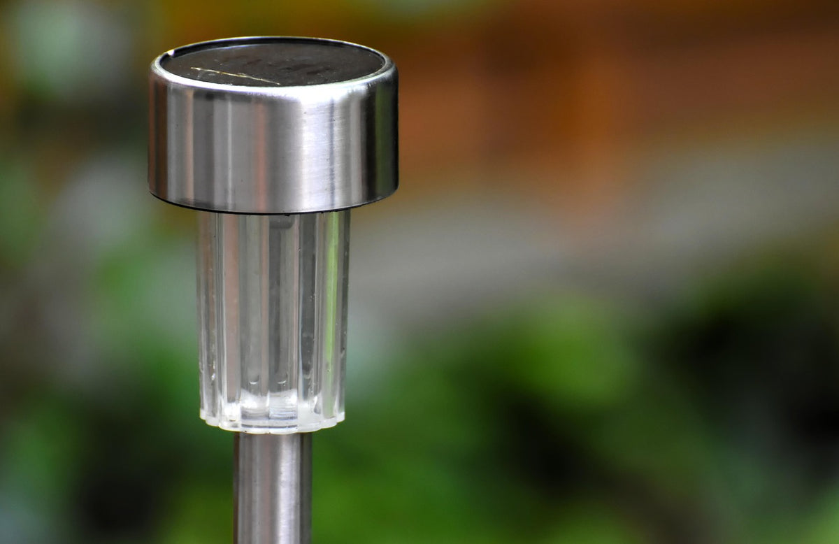 Solar Glass Path Lights, Set of 6