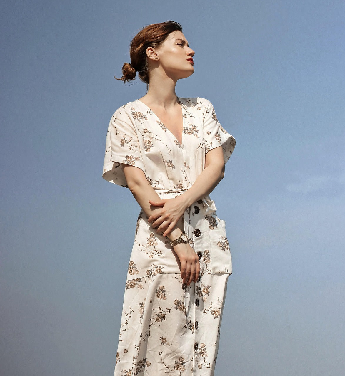 Tie-Waist Wrap Dress
