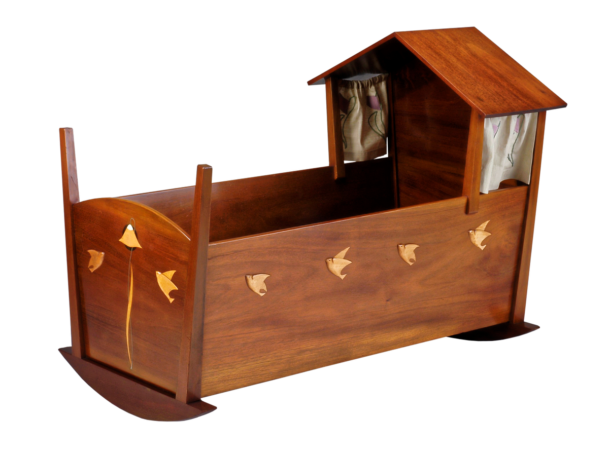 Rocking Wooden Bassinet