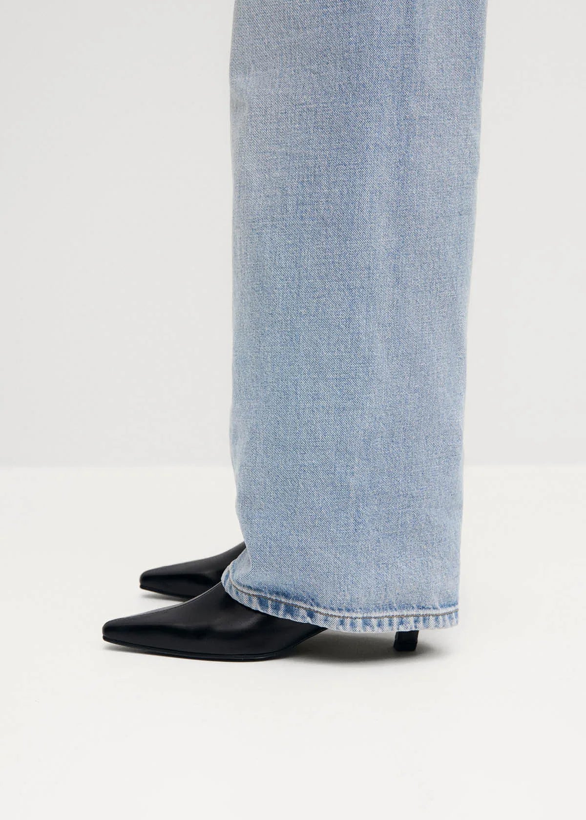 Ambar Rift Black Leather Ankle Boots