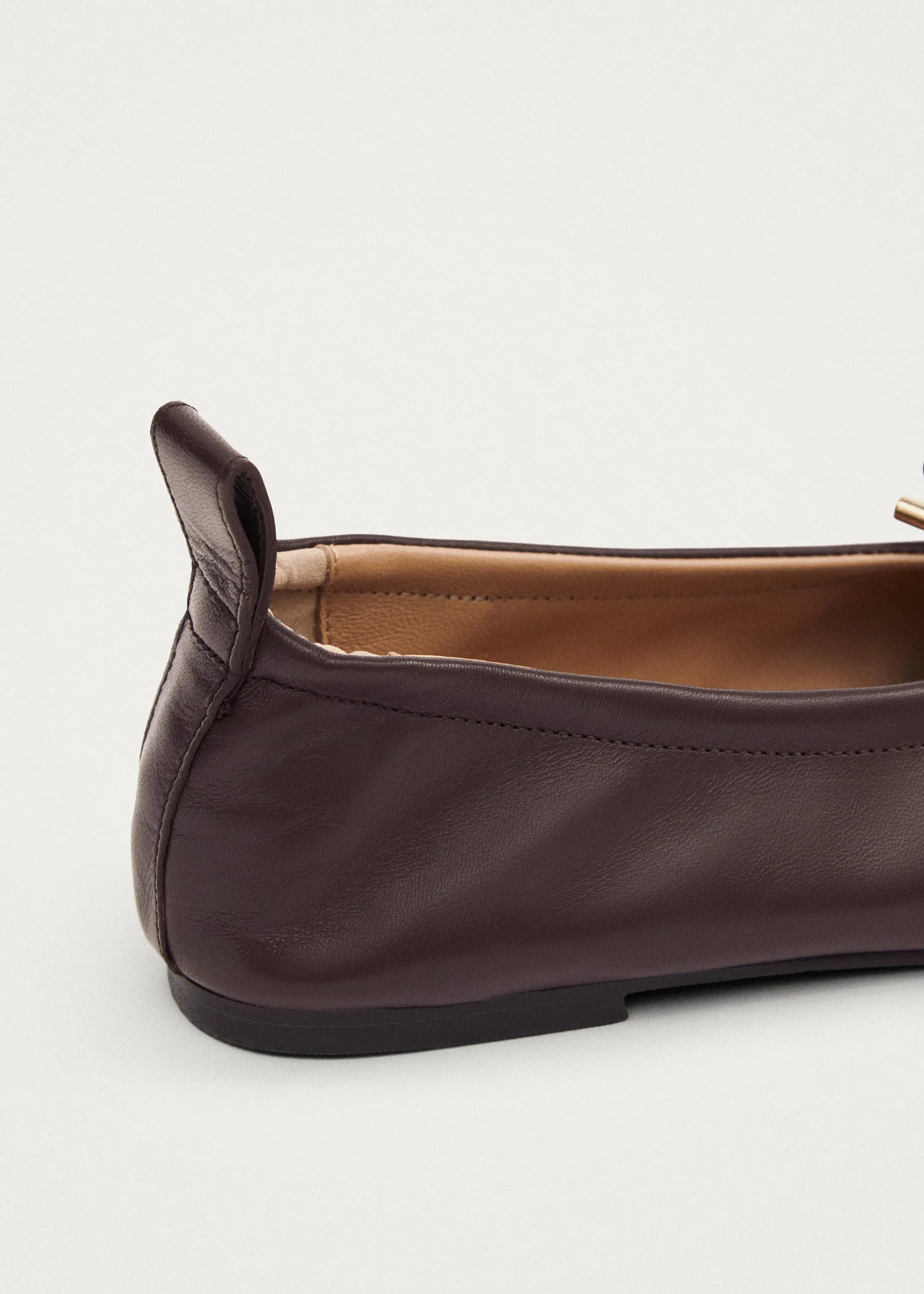 Rosalind Brown Leather Ballet Flats