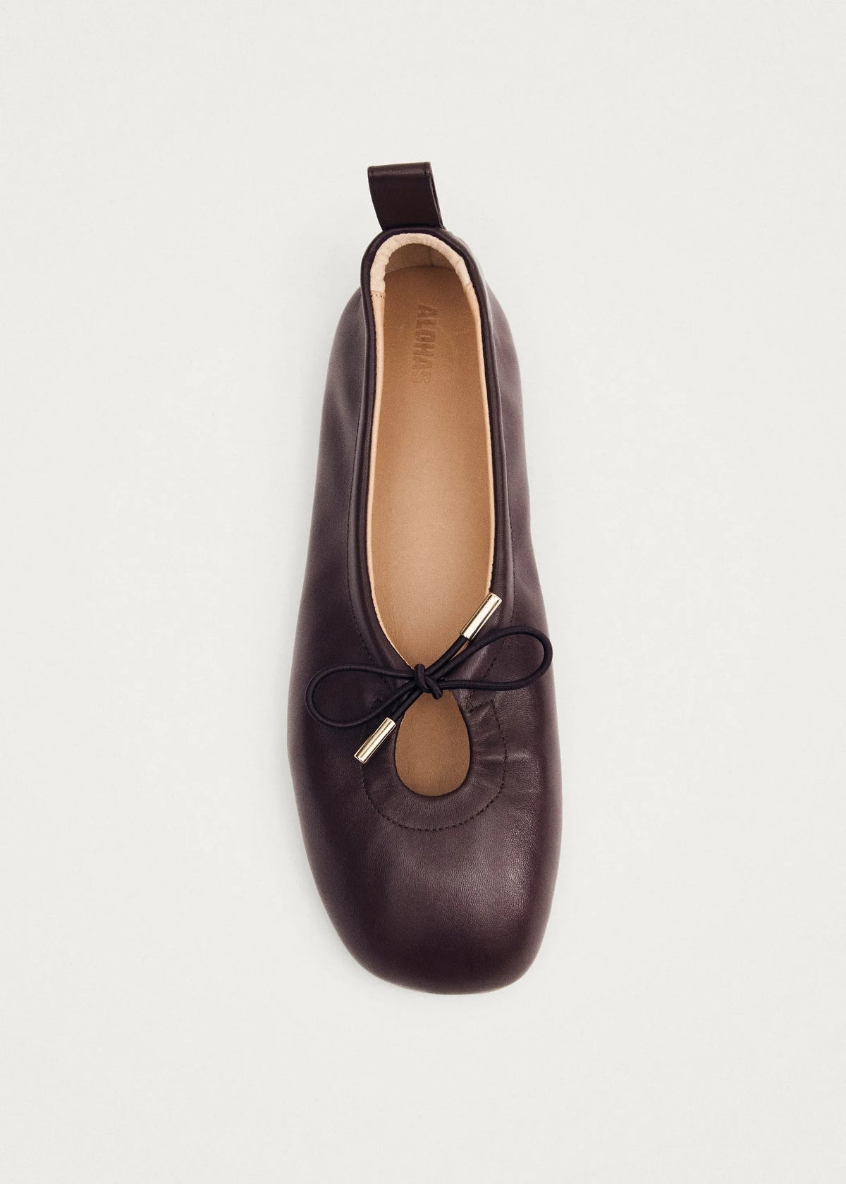 Rosalind Brown Leather Ballet Flats