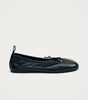Rosalind Black Leather Ballet Flats