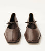 Sway Chestnut Brown Leather Ballet Flats