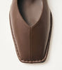 Sway Chestnut Brown Leather Ballet Flats