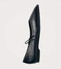 Sway Black Leather Ballet Flats