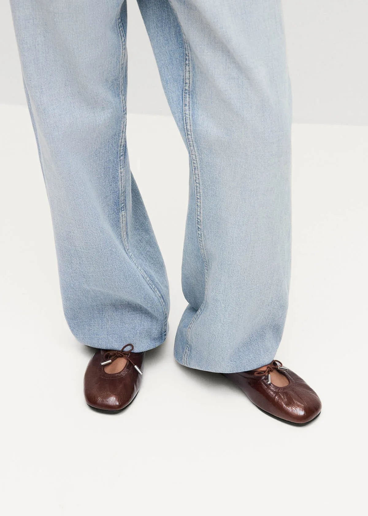 Rosalind Patent Brown Leather Ballet Flats