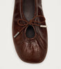 Rosalind Patent Brown Leather Ballet Flats