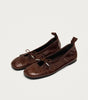 Rosalind Patent Brown Leather Ballet Flats