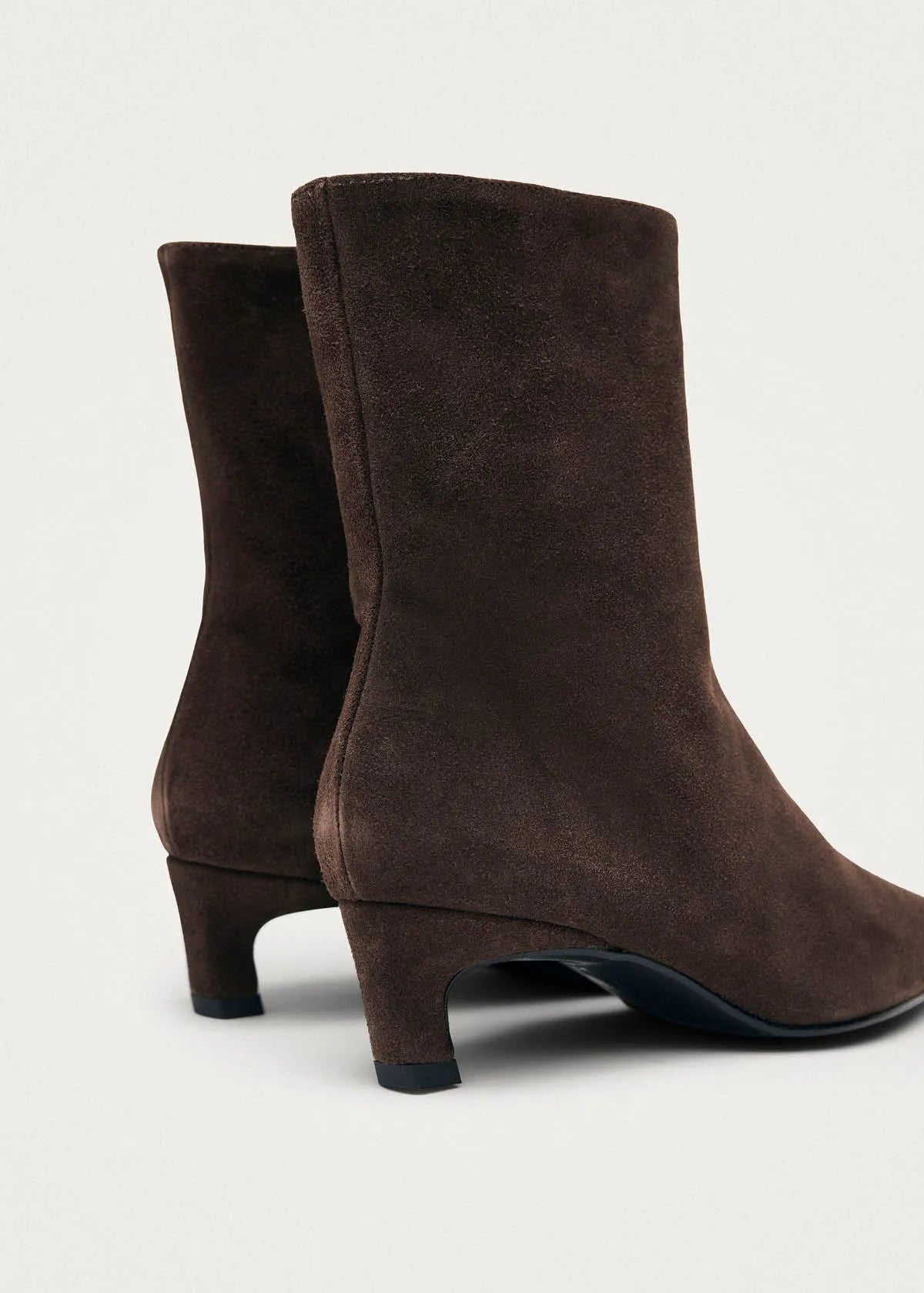 Ambar Suede Brown Leather Ankle Boot