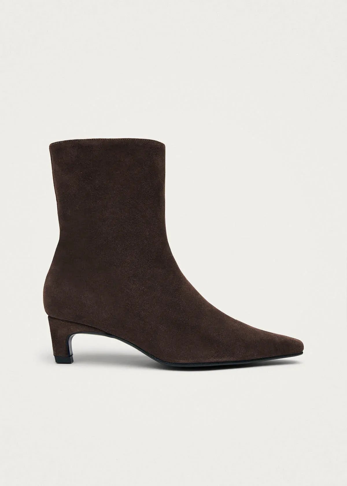 Ambar Suede Brown Leather Ankle Boot