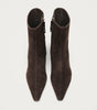 Ambar Suede Brown Leather Ankle Boot