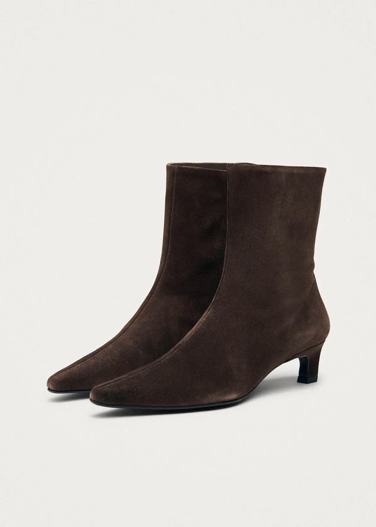 Ambar Suede Brown Leather Ankle Boot