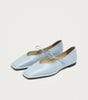 Sway Blue Leather Ballet Flats