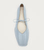 Sway Blue Leather Ballet Flats