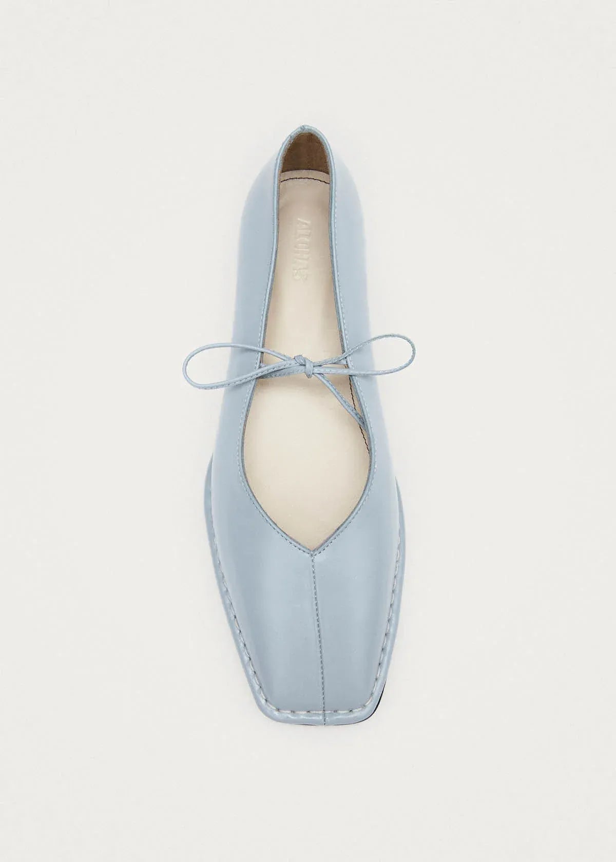 Sway Blue Leather Ballet Flats