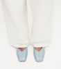 Sway Blue Leather Ballet Flats