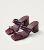 Indiana Bare Burgundy Leather Sandals