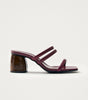 Indiana Bare Burgundy Leather Sandals