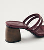 Indiana Bare Burgundy Leather Sandals