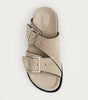 Alba Suede Beige Leather Sandals