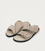 Alba Suede Beige Leather Sandals