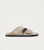 Alba Suede Beige Leather Sandals